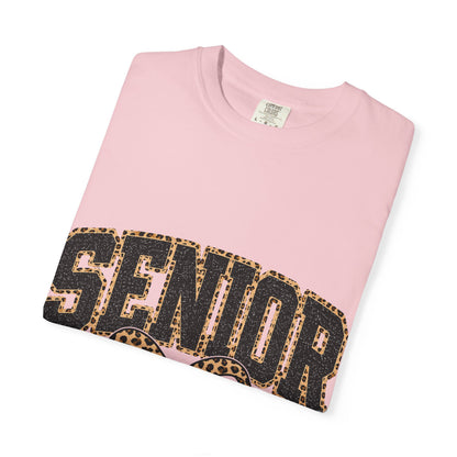 Senior Leopard Bow T-Shirt — "Senior Est. 2027" Graduation Tee