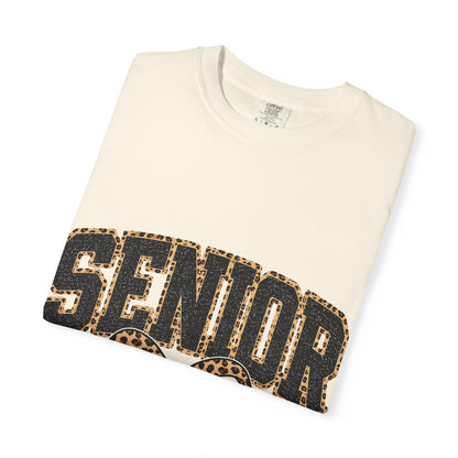Senior Leopard Bow T-Shirt — "Senior Est. 2027" Graduation Tee