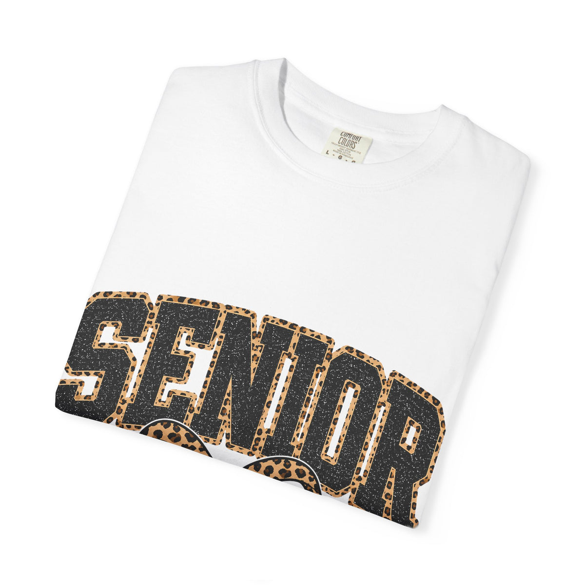 Senior Leopard Bow T-Shirt — "Senior Est. 2027" Graduation Tee