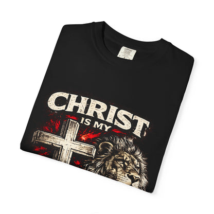 Christian 'Christ Is My Strength' Lion Cross T-Shirt