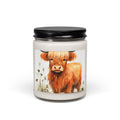 Highland Cow Scented Soy Candle — 9oz Rustic Farmhouse Jar Candle