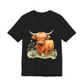 Highland Cow T‑Shirt – Cute Watercolor Cattle Tee for Animal Lovers