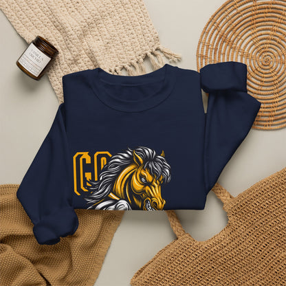 Mustangs Mascot Crewneck Sweatshirt