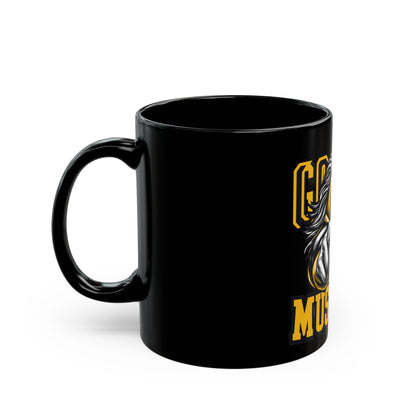Mustangs Mascot Coffee Mug — Go Mustangs! (Black 11oz/15oz)