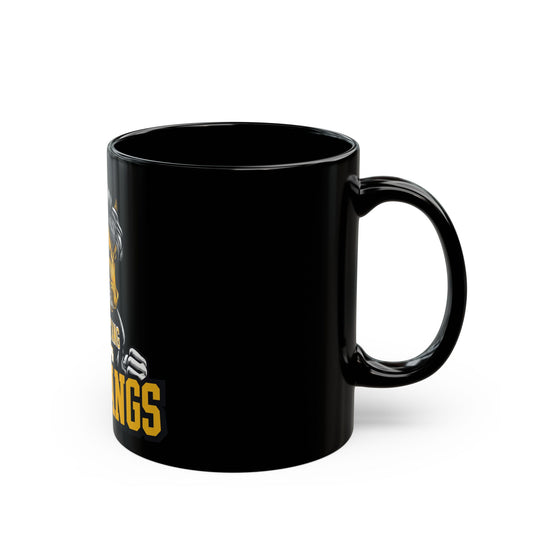 Mustangs Mascot Coffee Mug — Go Mustangs! (Black 11oz/15oz)