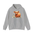 Highland Cow Hoodie - Cute Watercolor Calf Sweatshirt for Animal Lovers