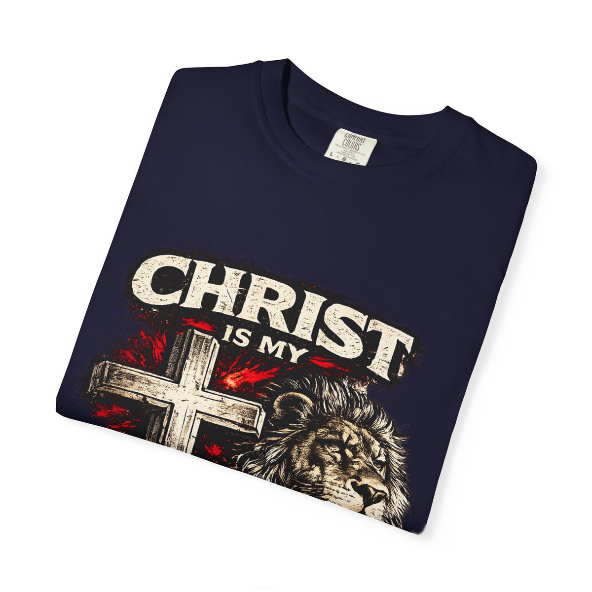 Christian 'Christ Is My Strength' Lion Cross T-Shirt