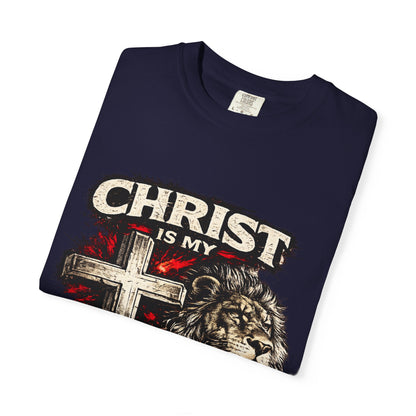 Christian 'Christ Is My Strength' Lion Cross T-Shirt