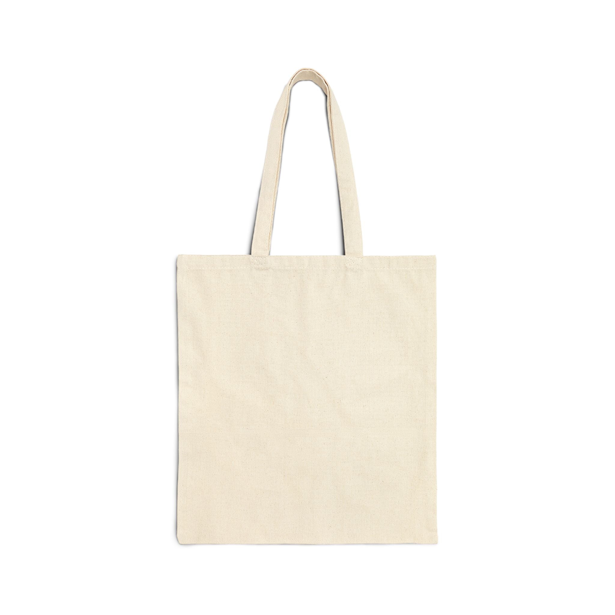 Highland Cow Canvas Tote Bag - Cute Watercolor Scottish Cattle Farmers Market Bag